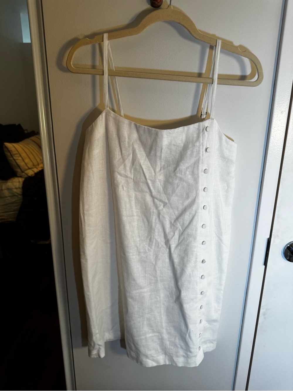 Abercrombie & Fitch White Mini Slip Dress - Picture 3 of 7